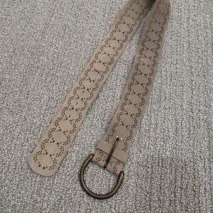 Beige Cutout Belt